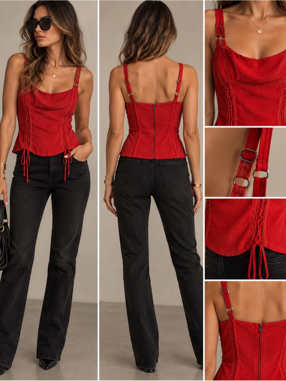 🌶️ On-Trend for FW2026🌶️
Marciano Chilli Red Fitted Sexy Corset❤️